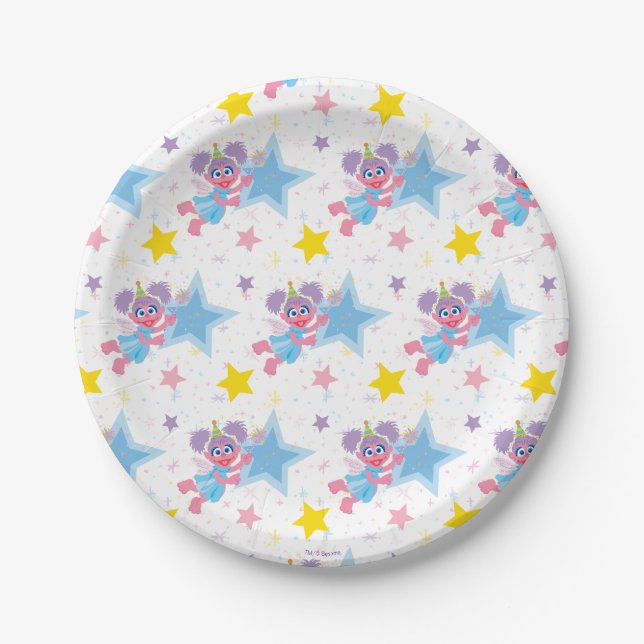 Abby Cadabby Party Star Pattern Paper Plate (Front)