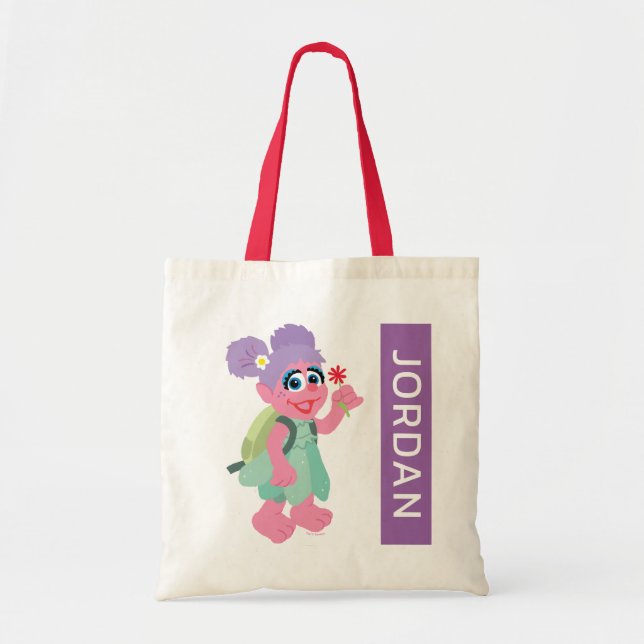 Abby Cadabby | Picking Daisies | Add Your Name Tote Bag (Front)