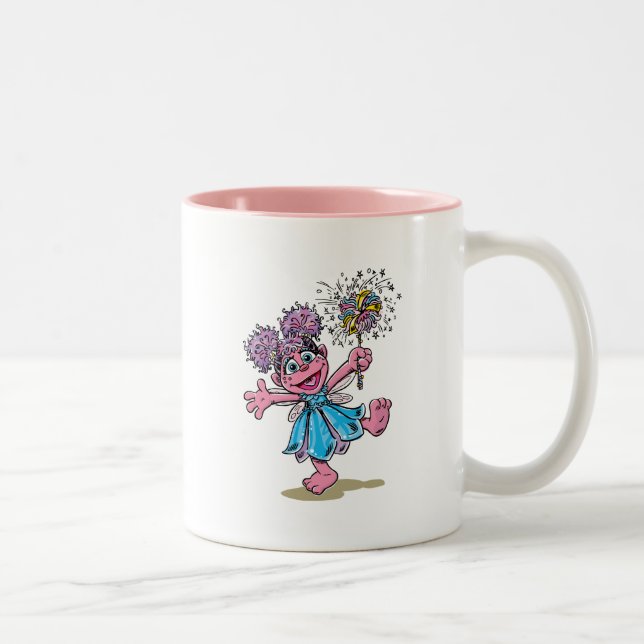 Abby Cadabby Retro Art Two-Tone Coffee Mug (Right)
