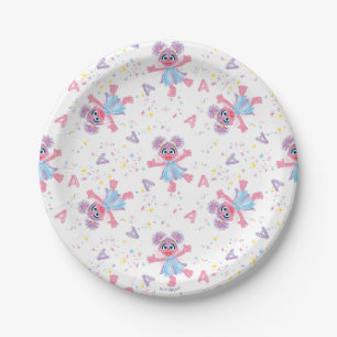 Abby Cadabby Sparkle Pattern Paper Plate