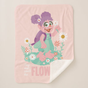 Abby Cadabby   Stop and Smell The Flowers Sherpa Blanket