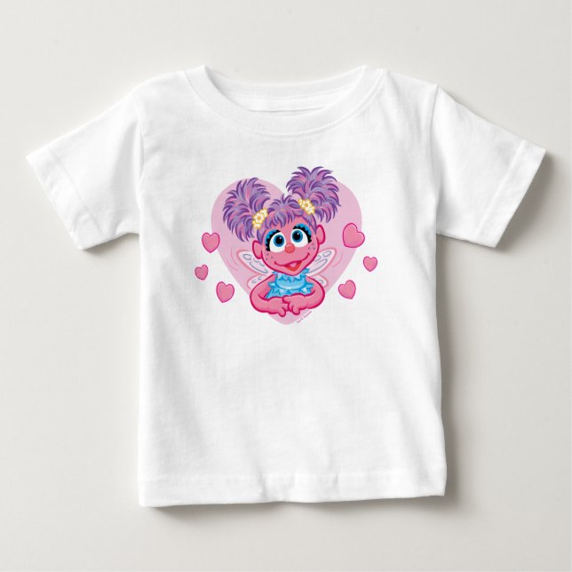Abby Cadabby Valentine Hearts Graphic Baby T-Shirt (Front)