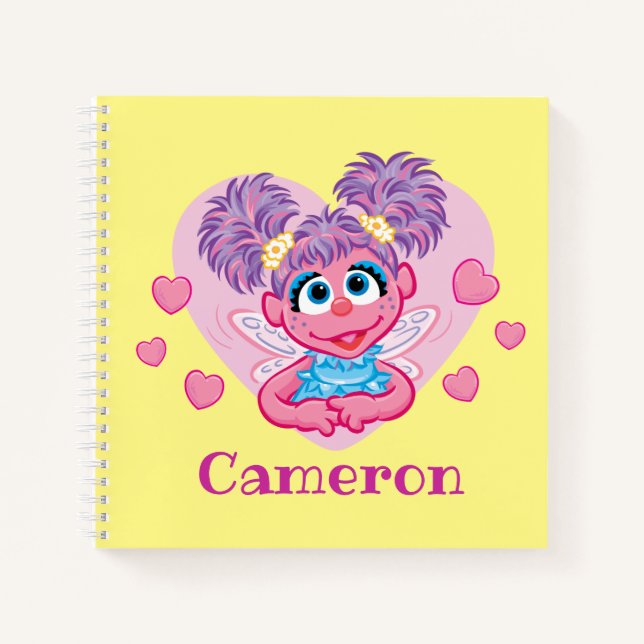 Abby Cadabby Valentine Hearts Graphic Notebook (Front)