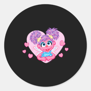 Abby Cadabby Valentine Hearts Graphic T Shirt Classic Round Sticker