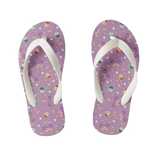 Abby Cadabby | Woodland Friends Pattern Kid's Thongs (Footbed)