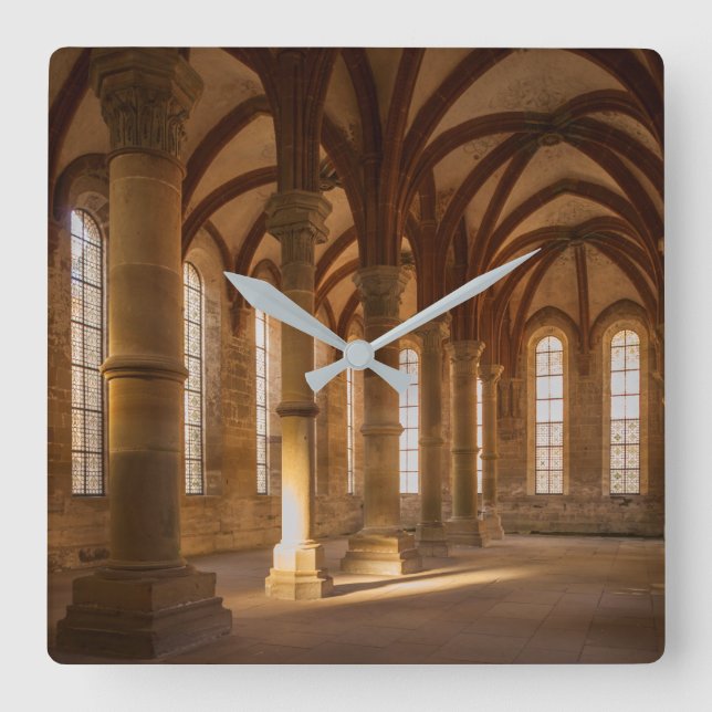 Abby Cloister Architecture | Germany Square Wall Clock (Front)