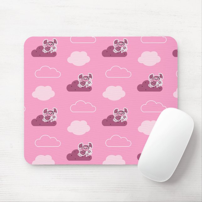Abby Doodley Cloud Pattern Mouse Pad (With Mouse)
