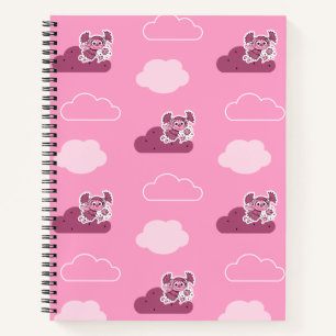 Abby Doodley Cloud Pattern Notebook