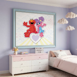 Abby & Elmo Graphic Poster
