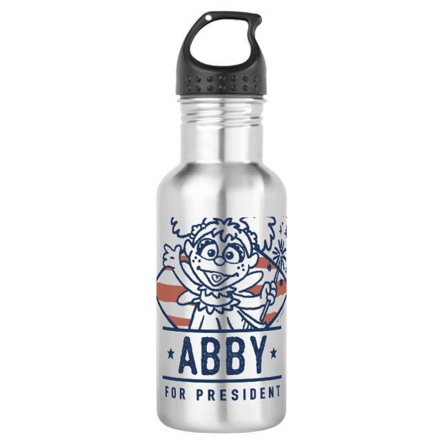 Abby For President 710 Ml Water Bottle (Front)