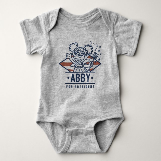 Abby For President Baby Bodysuit (Front)