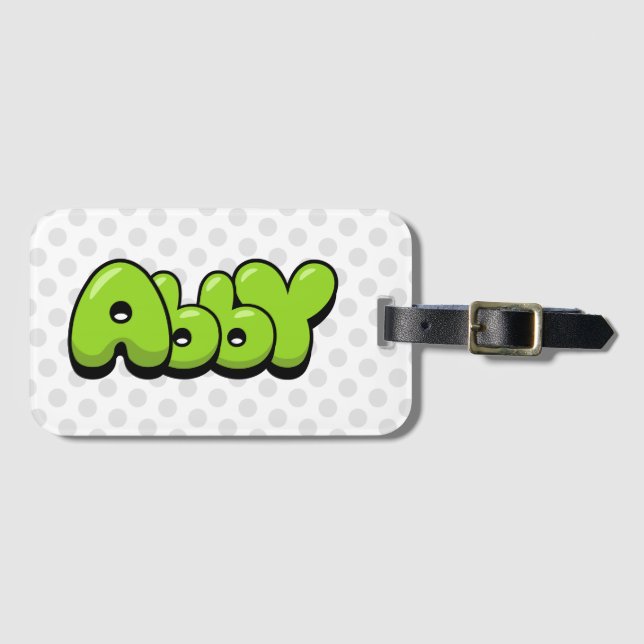 Abby Luggage Tag (Front Horizontal)