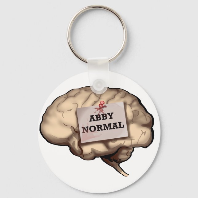 Abby Normal Brain Key Chain (Front)