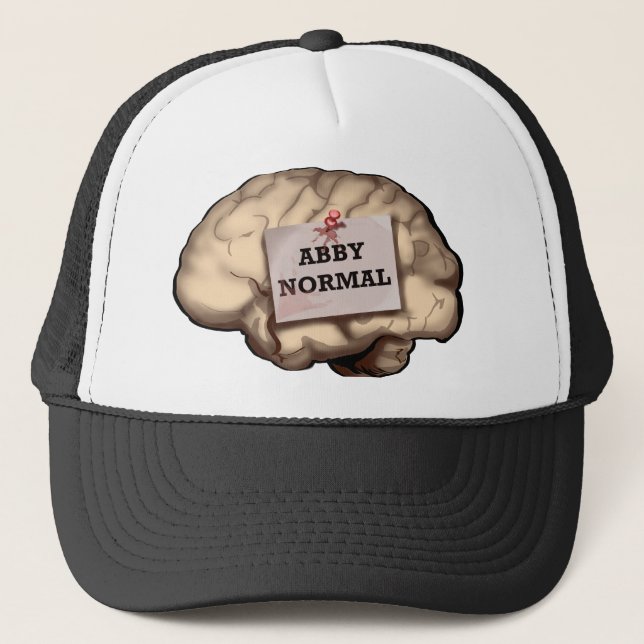 Abby Normal Brain Trucker Hat (Front)