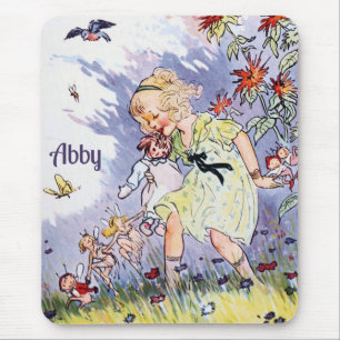 ABBY ~ Vintage art ~ Johnny Gruelle ~ Fairies Mouse Pad