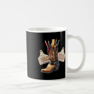 Abc 123 Western Teacher Life Cowboy Cowgirl Teachi Coffee Mug