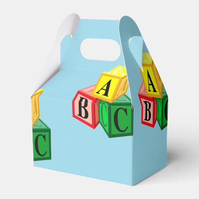 abc alphabet blocks favour box (Front Side)