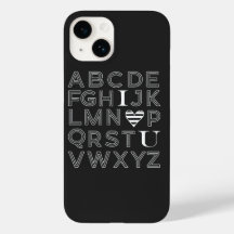 ABC alphabet iPhone case