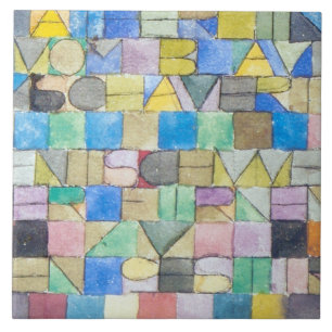 ABC (Alphabet), Paul Klee Ceramic Tile