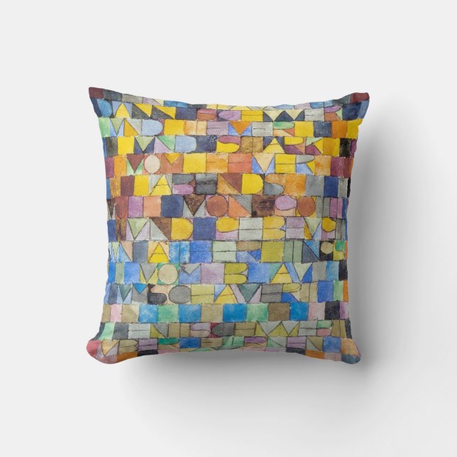 ABC (Alphabet), Paul Klee Cushion (Front)