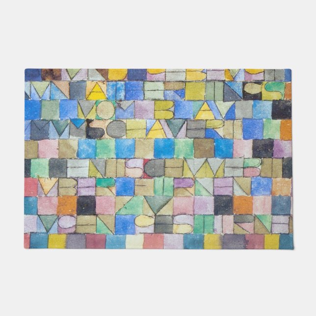 ABC (Alphabet), Paul Klee Doormat (Front)