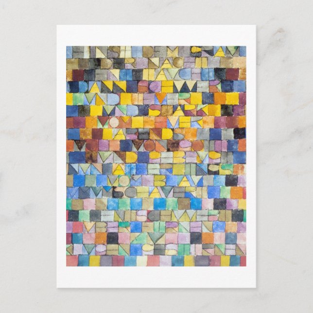 ABC (Alphabet), Paul Klee Postcard (Front)