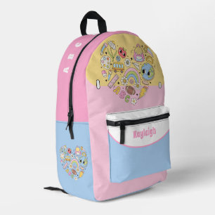 ABC AND 123 WHIMSICAL CHILD'S PRINTED BACKPACK