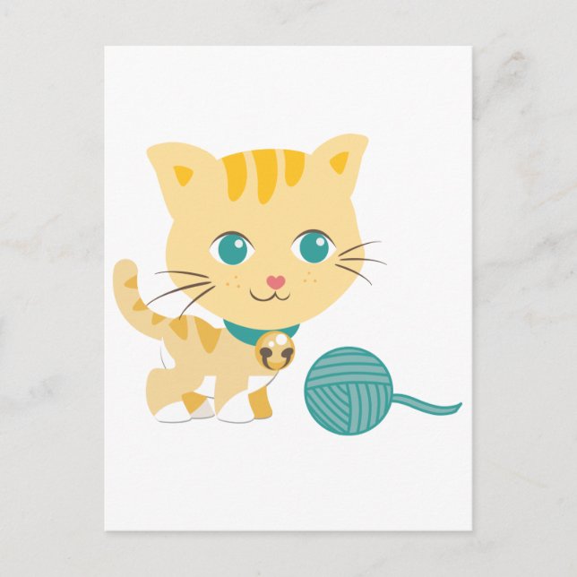 ABC Animals - Carrie Cat Postcard (Front)