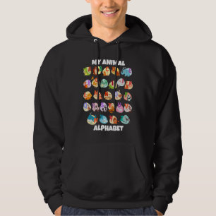 ABC Animals Identification A Z Types Of Zoo Animal Hoodie