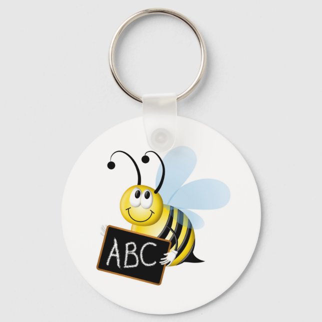abc Bee Key Ring (Front)