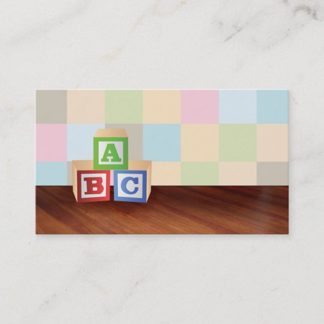 abc blocks Business Cards (Front)