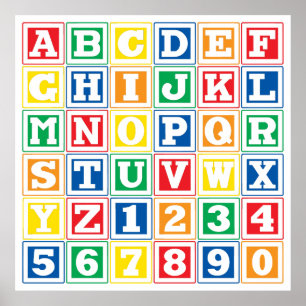 ABC Blocks Poster