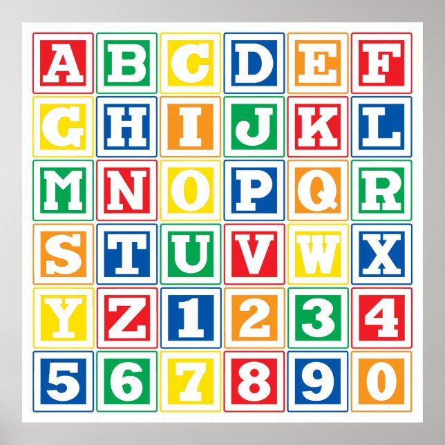 ABC Blocks Poster (Front)