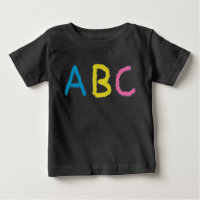 ABC Coloured Chalk Letters