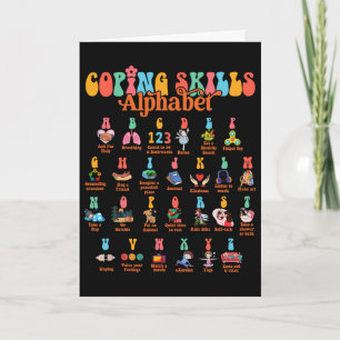 Abc Coping Skills Alphabet Self Care Mental Health Card