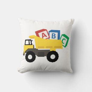 ABC Dump Truck Construction Trucks Cushion