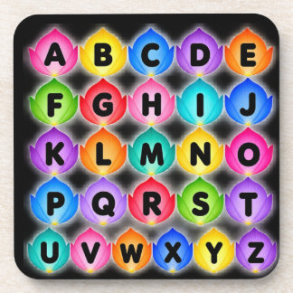 ABC Educational Letters Nursery Poster Gift Coaster