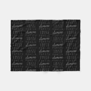 ABC Elemeno Alphabet Kindergarten Preschool Fleece Blanket