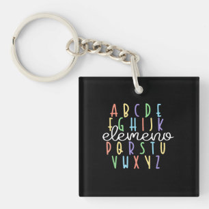 ABC Elemeno Kindergarten Teacher Back to School Key Ring