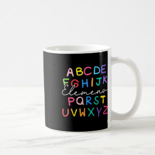 Abc Elemeno Kindergarten Teacher Boy Girl Kid Back Coffee Mug
