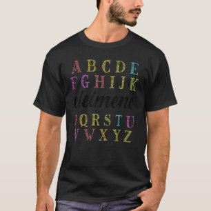 ABC Elemeno Kindergarten Teacher Cute Back to Sch T-Shirt