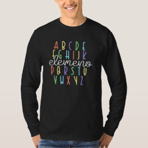 Abc Elemeno Kindergarten Teacher Cute T-Shirt