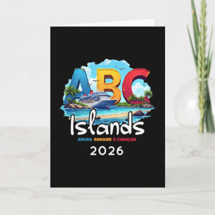 Abc Islands Aru Bonaire Curacao Cruise Vacation 20 Card