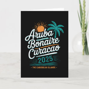 Abc Islands Aruba Bonaire Curaçao Cruise Vacation Card