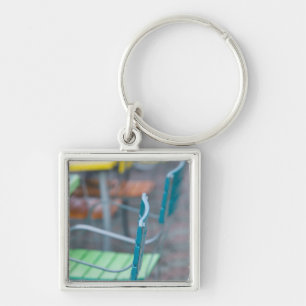 ABC Islands, ARUBA, Palm Beach: Colourful Cafe 2 Key Ring