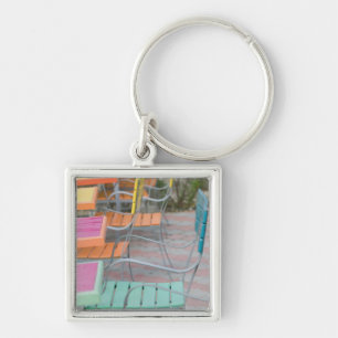 ABC Islands, ARUBA, Palm Beach: Colourful Cafe Key Ring