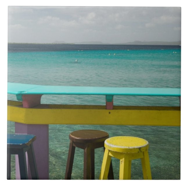 ABC Islands, BONAIRE, Kralendijk: Ocean View Tile (Front)