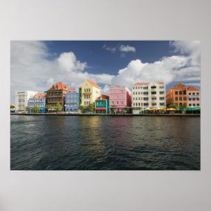 ABC Islands, CURACAO, Willemstad: Harborfront Poster
