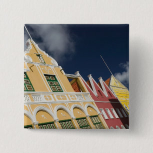 ABC Islands, CURACAO, Willemstad: Punda 15 Cm Square Badge