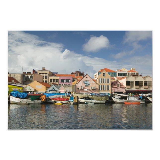 ABC Islands, CURACAO, Willemstad: Punda, Photo Print (Front)